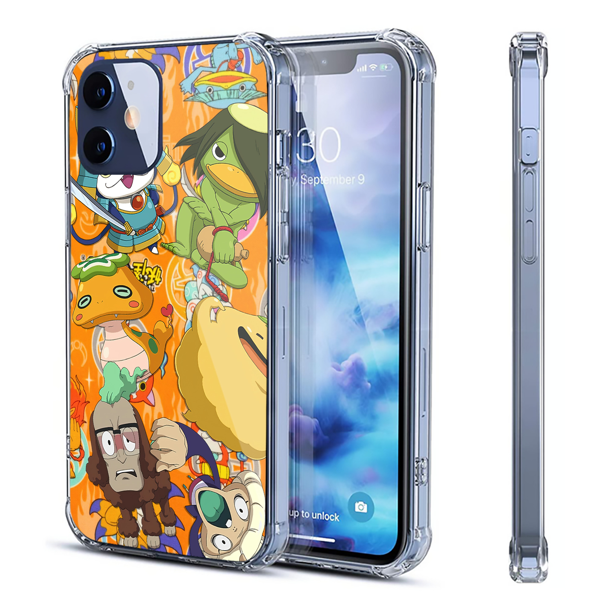 （画像用） 妖怪ウォッチ Yo-kai Watch 【iPhone 12シリーズ対応】透明スマホケース（クリアソフトケース）